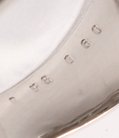美品 リング 指輪 Pt900 ダイヤ0.58c ／サファイヤ0.60ct      レディース SIZE 18号 (リング)