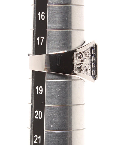 美品 リング 指輪 Pt900 ダイヤ0.58c ／サファイヤ0.60ct      レディース SIZE 18号 (リング)