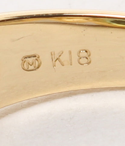 ミキモト 美品 リング 指輪 K18 グリーントルマリン2.21ct アコヤパール4mm      レディース SIZE 8号 (リング) MIKIMOTO