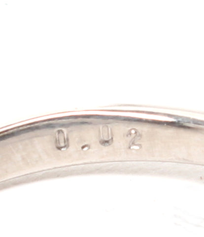 美品 リング 指輪 Pt900 ピンクトルマリン ダイヤ0.02ct      レディース SIZE 10号 (リング)