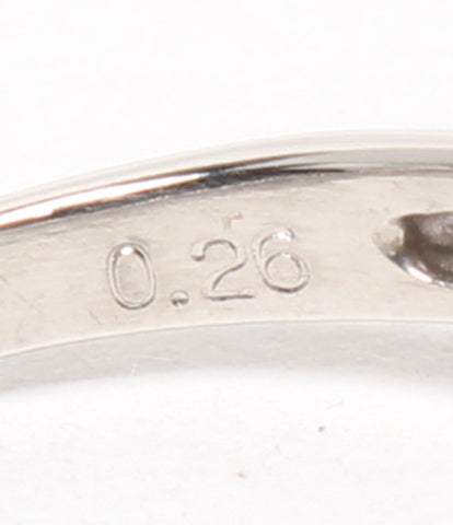 美品 リング 指輪 Pt900 パール9mm ダイヤ0.26ct　      レディース SIZE 10号 (リング)