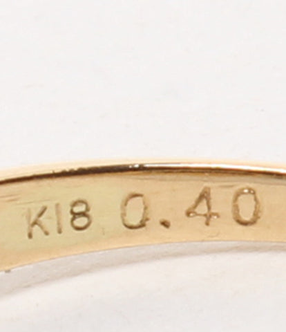 美品 リング 指輪 K18 ムーンストーン0.40ct ダイヤ0.02ct      レディース SIZE 9号 (リング)