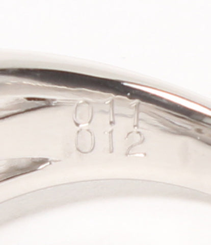 美品 リング 指輪 Pt900 エメラルド0.12ct ダイヤ0.11ct      レディース SIZE 6号 (リング)