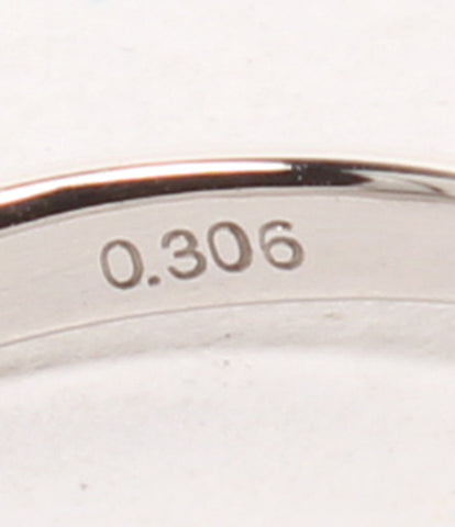 美品 リング 指輪 Pt900 ダイヤ0.306ct（D-VVS2-3EX H&CｰSB） ハート＆キューピッド     レディース SIZE 8号 (リング)
