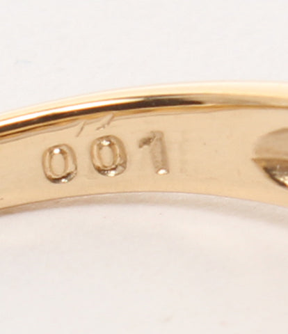 美品 リング 指輪 K18 パール3.5-4.0mm ダイヤ0.01ct      レディース SIZE 8号 (リング)
