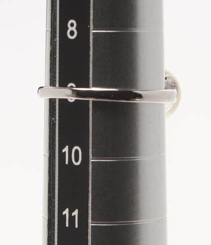 ミキモト 美品 リング 指輪 K18 パール7.7mm ダイヤ2P      レディース SIZE 9号 (リング) MIKIMOTO