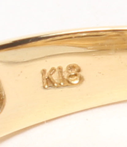 美品 リング 指輪 K18 ルビー0.37ct ダイヤ0.40ct      レディース SIZE 8号 (リング)