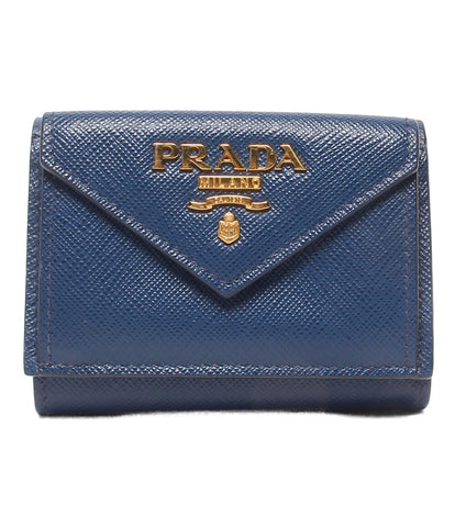 プラダ 美品 三つ折りコンパクト財布     1MH021 レディース  (3つ折り財布) PRADA