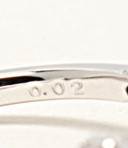 美品 リング 指輪 K18WG アイオライト ムーンストーン ダイヤ0.02ct      レディース SIZE 5号 (リング)