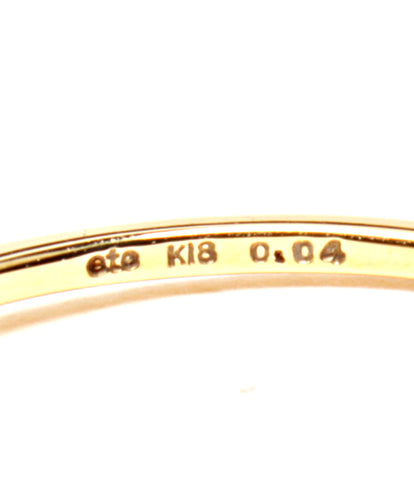 エテ 美品 リング 指輪 K18 ダイヤ0.04ct      レディース SIZE 14号 (リング) ete