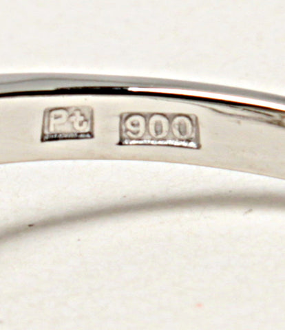 美品 リング 指輪 Pt900 パール8.0mm ダイヤ4P      レディース SIZE 12号 (リング)