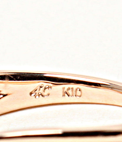 ヨンドシー 美品 ピンキーリング 指輪 K10 ダイヤ5P      レディース SIZE 3号 (リング) 4℃