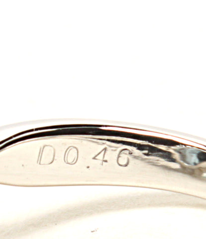 美品 リング 指輪 Pt900 アクアマリン4.80ct ダイヤ0.46ct      レディース SIZE 8号 (リング)