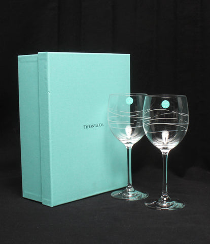 ティファニー 美品 ワイングラス 2点セット ペア  カデンツ       Tiffany＆Co.