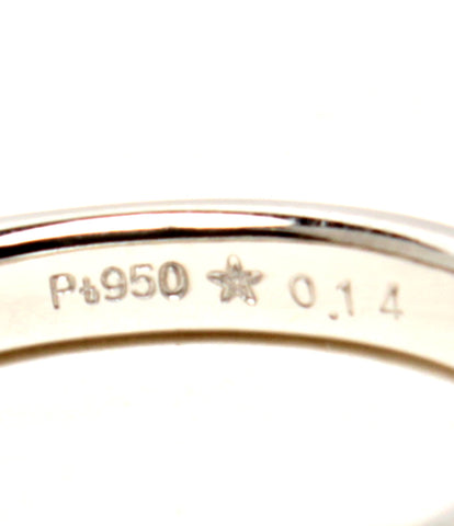 美品 リング 指輪 Pt950 ダイヤ0.14ct      レディース SIZE 7号 (リング)