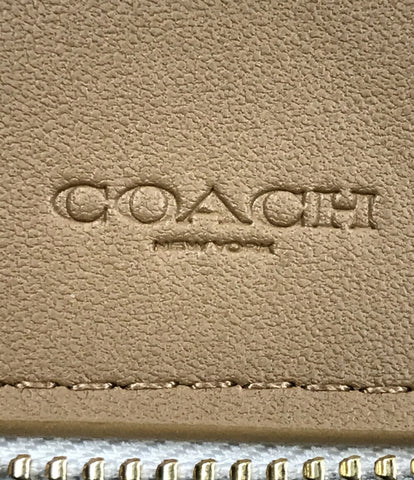 コーチ 美品 二つ折り財布 ラウンドファスナー     C4124 レディース  (2つ折り財布) COACH
