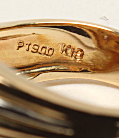 美品 リング 指輪 K18 Pt900 ダイヤ0.38ct      レディース SIZE 11号 (リング)