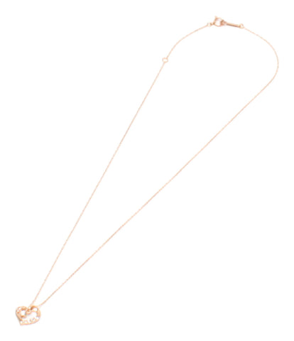 ヨンドシー 美品 ネックレス K10 ダイヤ ハートモチーフ      レディース  (ネックレス) 4℃