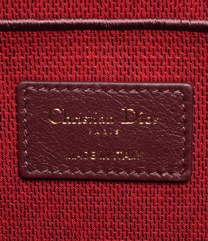 クリスチャンディオール  バニティバッグ ハンドバッグ ベルベット ボルドー系      レディース   Christian Dior