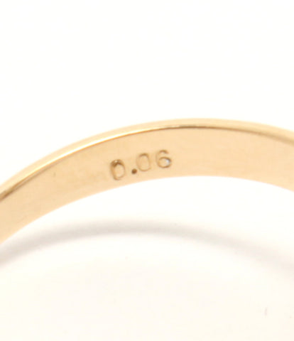 美品 リング 指輪 K18 Pt900 パール 8mm ダイヤ 0.06ct      レディース SIZE 11号 (リング)