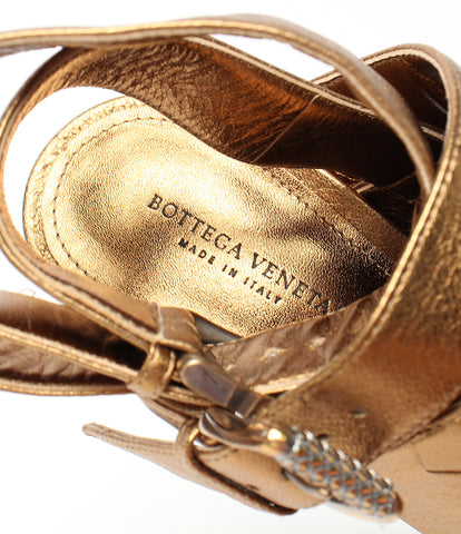 Bottega Veneta leather sandals belt NERO CALF SANDAL 489798 Ladies SIZE 37 (L) BOTTEGA VENETA