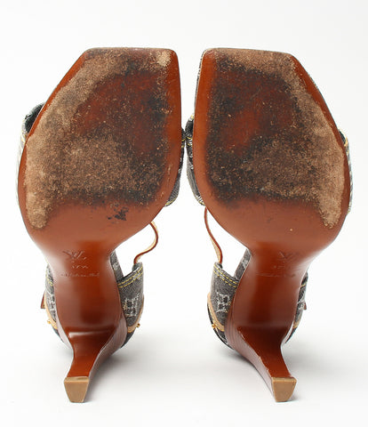 路易·威登的美容产品凉鞋花卉花高跟会标牛仔女装尺寸2分之371（M），路易·威登