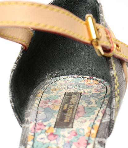 路易·威登的美容产品凉鞋花卉花高跟会标牛仔女装尺寸2分之371（M），路易·威登