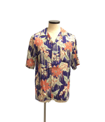 Christian Dada Products Products Horaze Processing Flower Pattern Pattern Shirt Shirt Men (L) Christian Dada