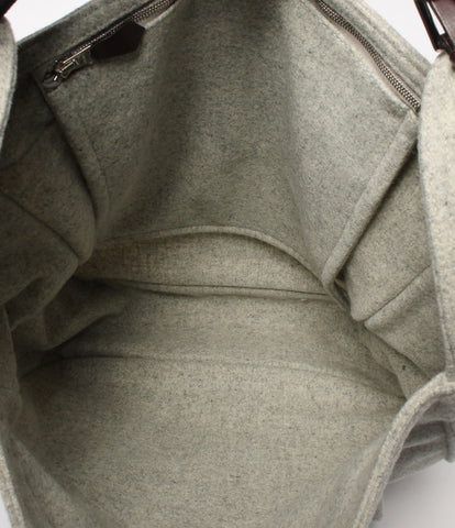 爱马仕的美容产品一单肩包加盖□大号Maruwari GM棉质印花布灰男子HERMES