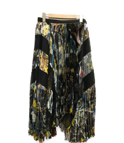 サカイ 美品 プリーツ ラップスカート jackson pollock skirt レディース SIZE 1 (S) sacai–rehello by  BOOKOFF