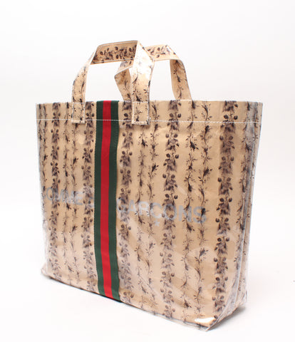 Gucci beauty products tote bag floral PVC COMME des GARCONS unisex GUCCI