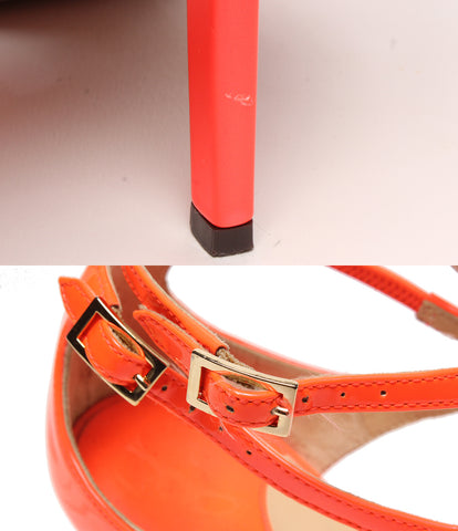 Jimmy Choo Sandals Neon Patent Neon Flame Women's Size 35 1/2 (m) Jimmy Choo