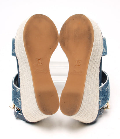 Louis Vuitton sandals Harbor line denim Ladies SIZE 37 (M) Louis Vuitton