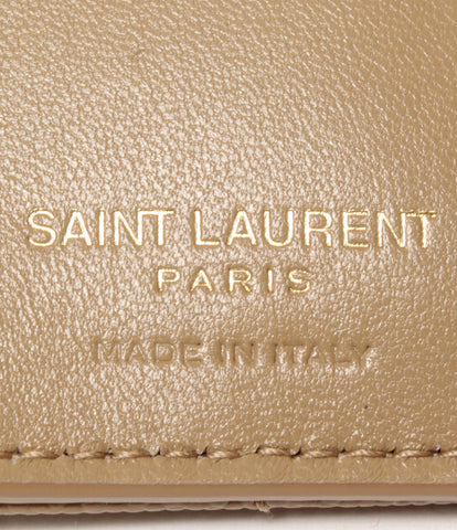 san lolan paris ผลิตภัณฑ์ความงามมินิผู้หญิงกระเป๋าสตางค์สามพับ (กระเป๋าสตางค์ 3 พับ) Saint Laurent ปารีส