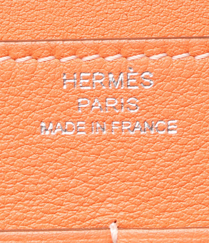 Hermes Long wallet engraving □ R DGON GM Women (2 fold wallet) HERMES