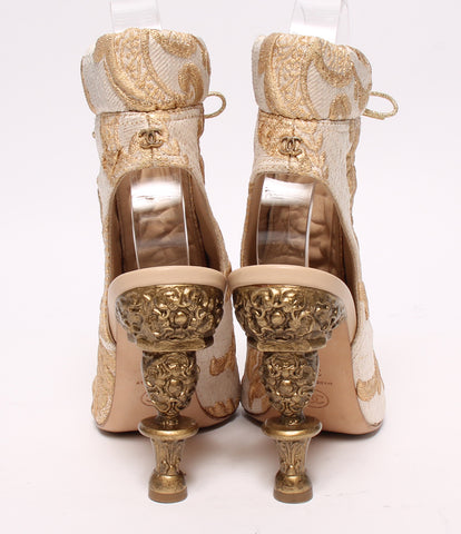香奈儿蕾丝靴子科布兰设计女士 SIZE 38C （L） CHANEL