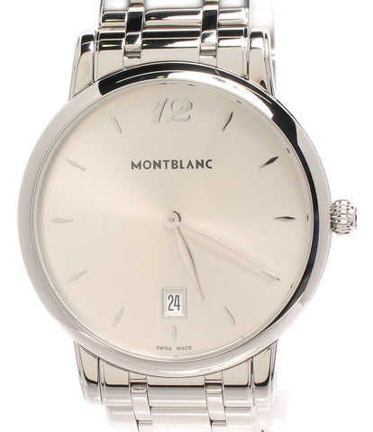 Montblanc Good Condition Watch Star Classic Quartz Silver 7239-PL Men's Montblanc