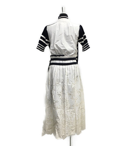 Sakai beauty goods short-sleeved dress border ladies Size 2 (M) Sacai