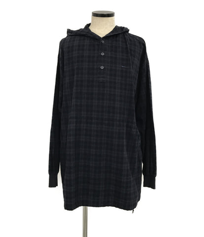 Descent long sleeve shirt check pattern Mole01 Hooded LS Shirt Mens Size 3 (L) Descendant