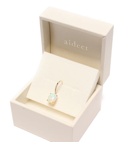 New Same Single K10YG Opal Diamond 1.2g Niziiro Jewels Sustina Ladies (Earrings / Earrings) AIDECT
