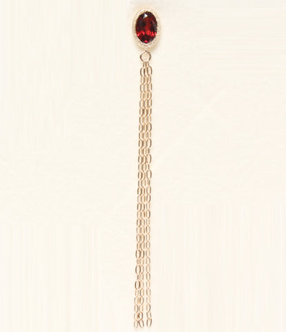 New similar earrings Single K10YG Garnet 0.8G Niziiro Jewels Sustina Ladies (Earrings / Earrings) Aidect