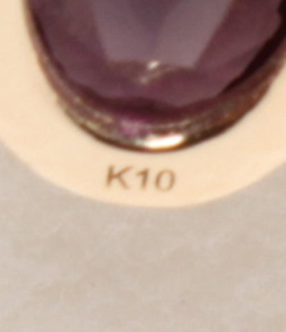 新文章未使用的魅力K10YG紫水晶单款0.4g Niziiro Jewels Sustina女士（其他）Aidect