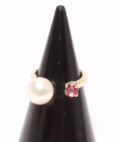 New article unused fork ring k10yg 3.2g Akoya pearl pintourmarin ring Niziiro Jewels Sustainable Womens Size 8 (Ring) Aidect