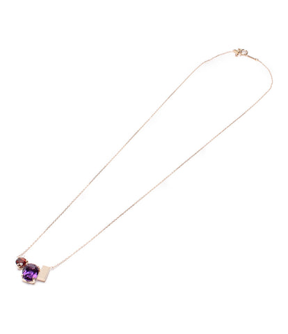 New article Unused Necklace K10yg 45cm Garnet Amethyst Niziiro Jewels Sustainable Women (Necklace) Aidect