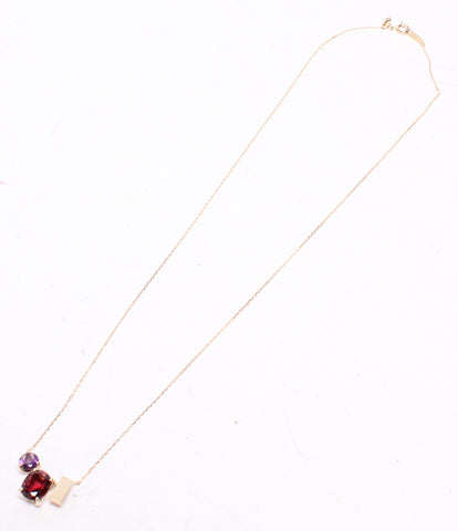 新品同様 ネックレス K10YG 45cm 2.7g アメシスト ガーネット  Niziiro jewels サスティナブル    レディース  (ネックレス) aidect