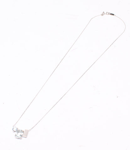 新品同様 ネックレス K10WG 45cm 2.8g アクアマリン   Niziiro jewels サスティナブル    レディース  (ネックレス) aidect