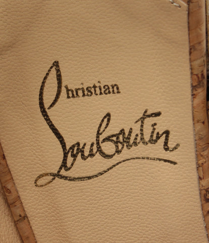 Christian Lubin Sandals Wedge Sole Women Size 38 (L) Christian Louboutin