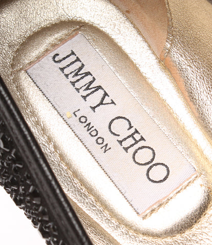 Jimmy Choo รองเท้าบัลเล่ต์ Rhinestone Ladies SIZE 36 (M) JIMMY CHOO