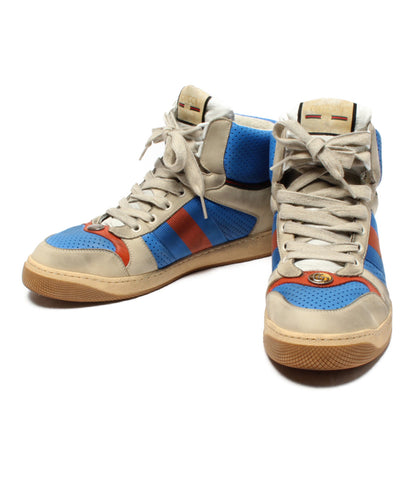 Gucci High Cut Sneakers Vintage Processed Screener Men's SIZE 7 1/2 (M) GUCCI