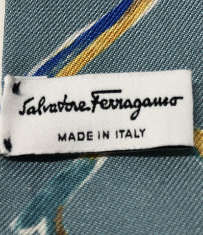 サルバトーレフェラガモ  ツイリースカーフ リング付き シルク100%      レディース  (複数サイズ) Salvatore Ferragamo